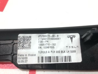 Накладка стойки А, (средняя высота), ориг. номер 1566076-00-B, Tesla Model S 2-й рест 2021-2026