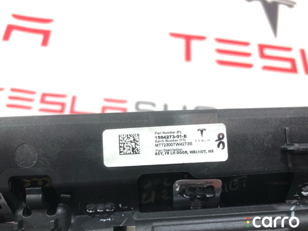 Накладка декоративная обшивки двери Tesla Model S 2-й рест 2021-2026, 1564273-01-E, фото 4