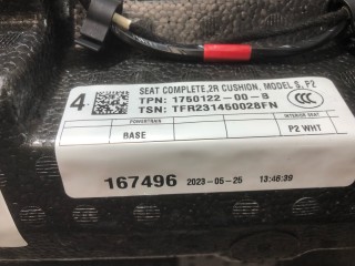 Диван 2-го ряда сидений, ориг. номер 1570932-00-C, 1587556-97-C, 1609965-00-B, 1750122-00-B, 4876531-05-A, 1750114-00-B, 1750115-00-B, Tesla Model S 2-й рест 2021-2026