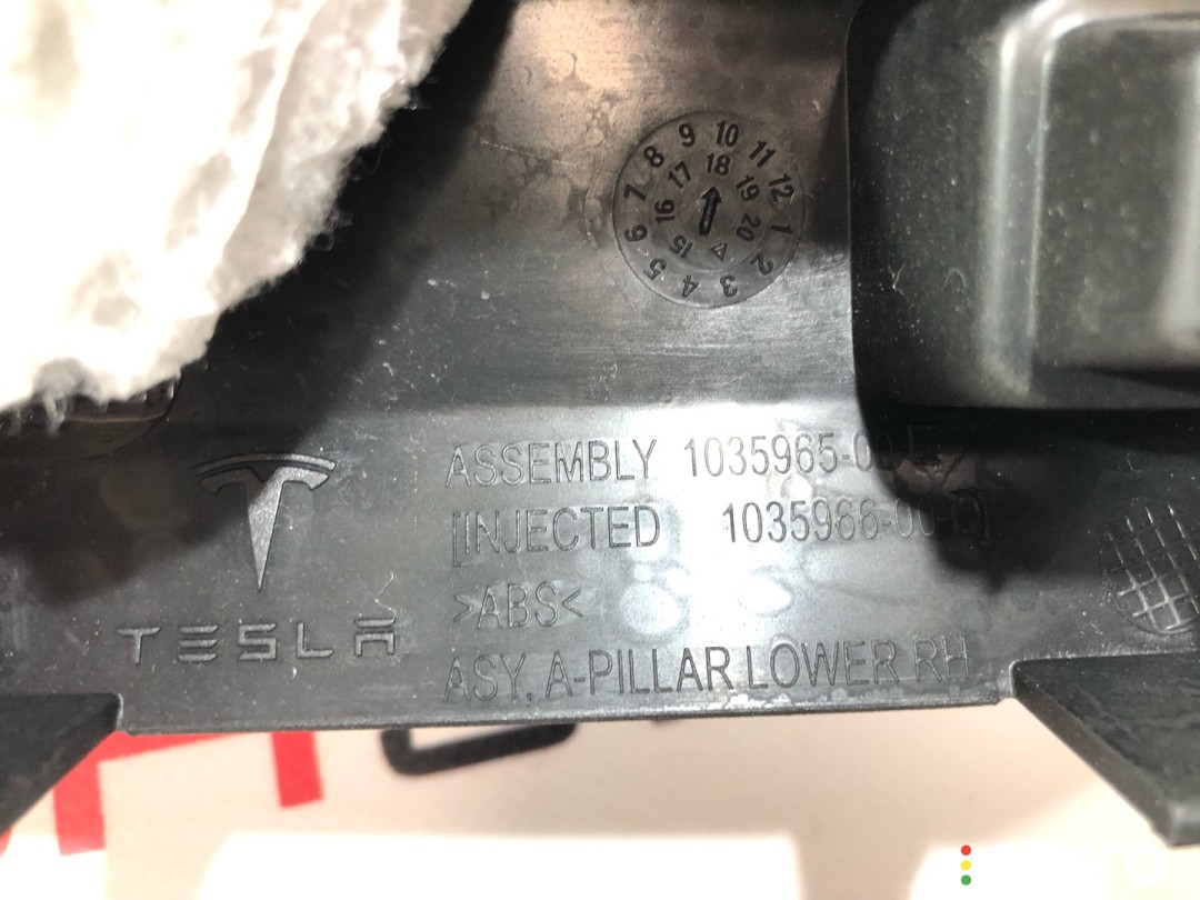 Накладка стойки А Tesla Model X 2015-2021, 1035965-00-C, фото 5