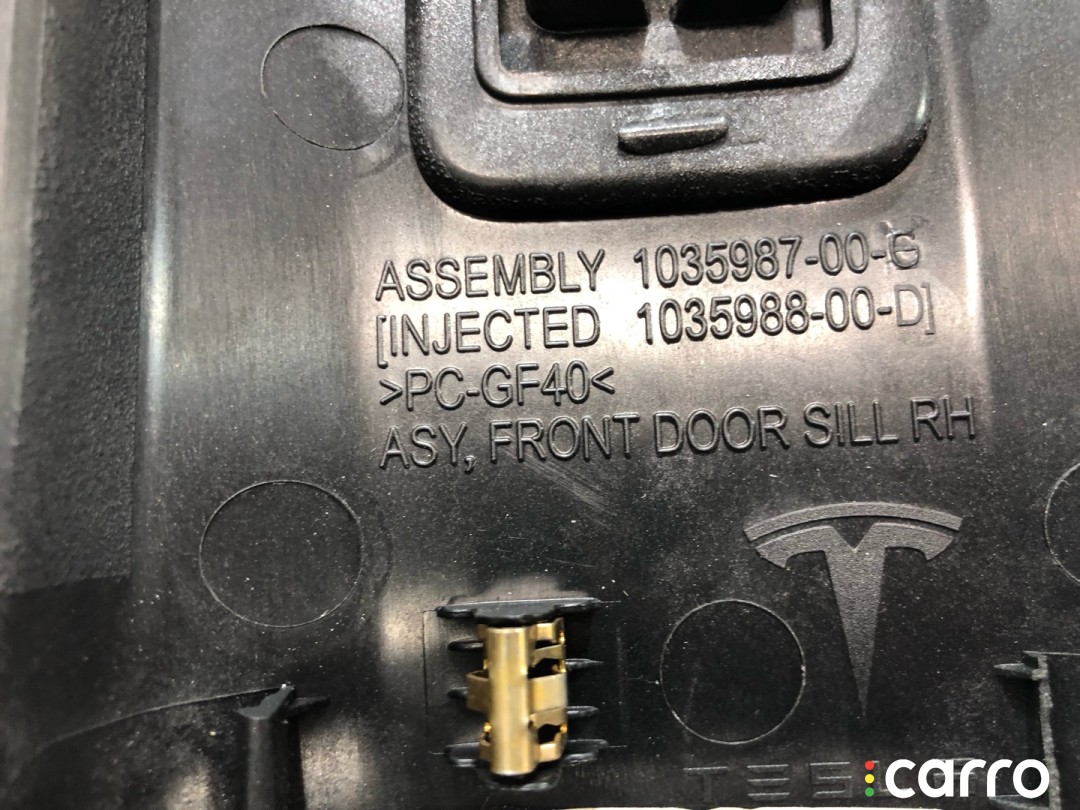 Накладка дверного порога Tesla Model X 2015-2021, 1035987-02-G, фото 6