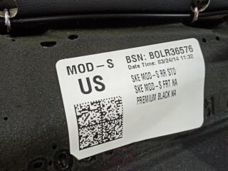 Подушка сиденья 2-го ряда (боковая), ориг. номер 1005970-01-A, Tesla Model S 2012-2016