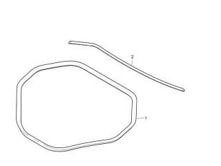 Уплотнитель бокса подкапотного резиновый, ориг. номер 6009581-00-C, Tesla Model S 2012-2016