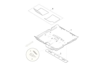 Панель для отдыха ноги водителя, ориг. номер 1007280-00-A, Tesla Model S 2016-2021