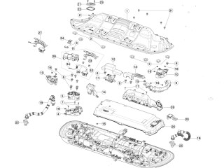 Разъем низковольтный, ориг. номер 1077114-10-E, Tesla Model 3 2017-2021
