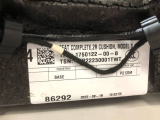 Диван 2-го ряда сидений, ориг. номер 1570932-00-C, 1587556-97-C, 1609965-00-B, 1750122-00-B, 4876531-05-A, Tesla Model S 2-й рест 2021-2026