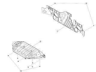 Шумоизоляция заднего мотора, ориг. номер 1083414-00-A, Tesla Model 3 2017-2021