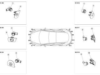 Кронштейн крепления парктроника, ориг. номер 1088445-00-B, Tesla Model 3 2017-2021