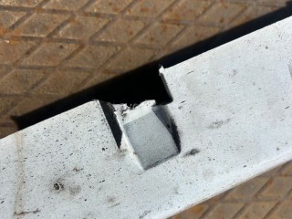 Накладка на порог наружная правая, ориг. номер 23444149, I05V9Q7, Chevrolet Cruze J400 2015-2023