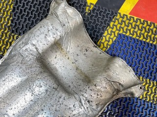 Тепловой экран глушителя, ориг. номер 51487227524, BMW 5 F10/F11/GT F07 2009-2013