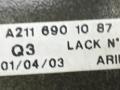 2116901087 Молдинг двери задней правой Mercedes E W211 2003г. - фото №2