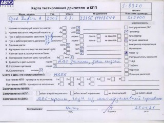 Двигатель (ДВС) Opel Zafira A 2003-2006