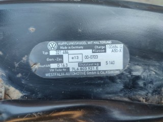Прицепное устройство (фаркоп), ориг. номер 7L6803921, Volkswagen Touareg 2002-2007
