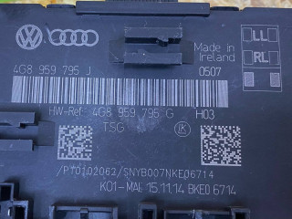 модуль управления двери задней левой, ориг. номер 4G8959795G, 4G8959795J, Audi S6 C7 2012-2014