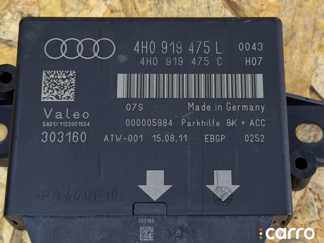 Блок управления парктрониками Audi A8 D4/4H 2009-2014, 4H0919475C, фото 3