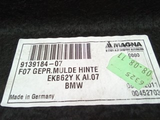Ковер багажника, BMW 5 F07 F07 2009-2013