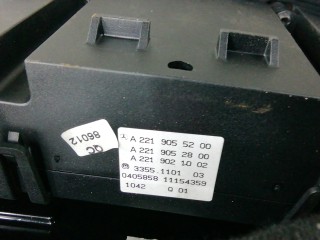 Центральная консоль, ориг. номер A2219055200, A2219021002, A2219052800, MERCEDES BENZ S-CLASS W221 W221 2005-2009