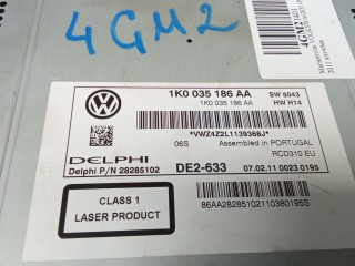 Магнитола, ориг. номер 1K0035186AA, VOLKSWAGEN GOLF 6 6 2008-2012