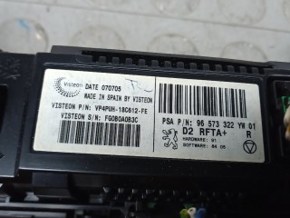 Блок управления печки и климат-контроля, ориг. номер 96573322, PEUGEOT 407 2004-2008