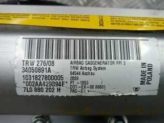 Подушка безопасности пассажира, ориг. номер 7L0880202H, PORSCHE CAYENNE 1 1 2002-2007
