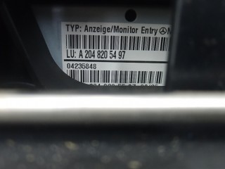 Монитор, ориг. номер 2048205497, A2046801231, MERCEDES BENZ C-CLASS W204 W204 2007-2011
