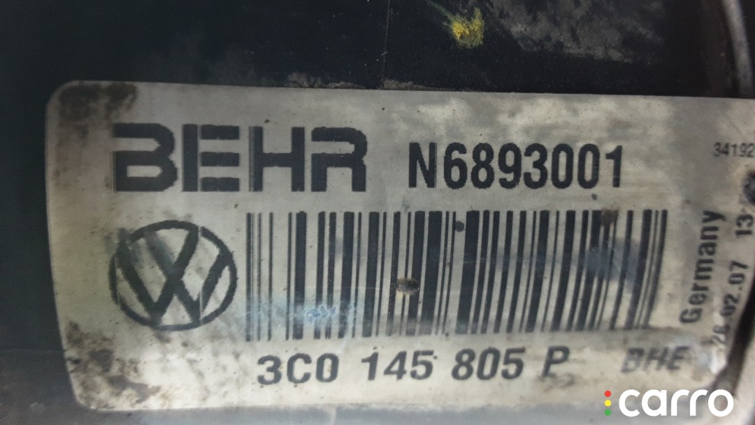 Радиатор интеркулера VOLKSWAGEN PASSAT B6 B6 2005-2010, ДИЗЕЛЬ, 2.0 л, 6МКПП, 3C0145805P, фото 4