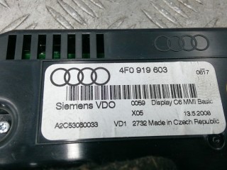 Монитор, ориг. номер 4F0919603, AUDI A6 C6 C6 2004-2008
