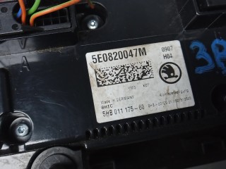 Блок управления печки и климат-контроля, ориг. номер 5E0820047M, SKODA OCTAVIA A7 A7 2013-2017