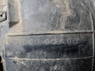 Защита арок (защита крыла, подкрылок) передняя правая, ориг. номер 63840-4GA0A, 63840-4GA0B, INFINITI Q50 2013-2017