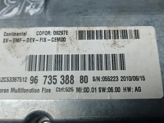 Монитор, ориг. номер 9673538880, CITROEN C5 2 2 2007-2017