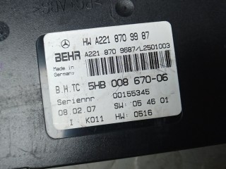 Блок управления печки и климат-контроля, ориг. номер A2218709987, MERCEDES BENZ S-CLASS W221 W221 2005-2009