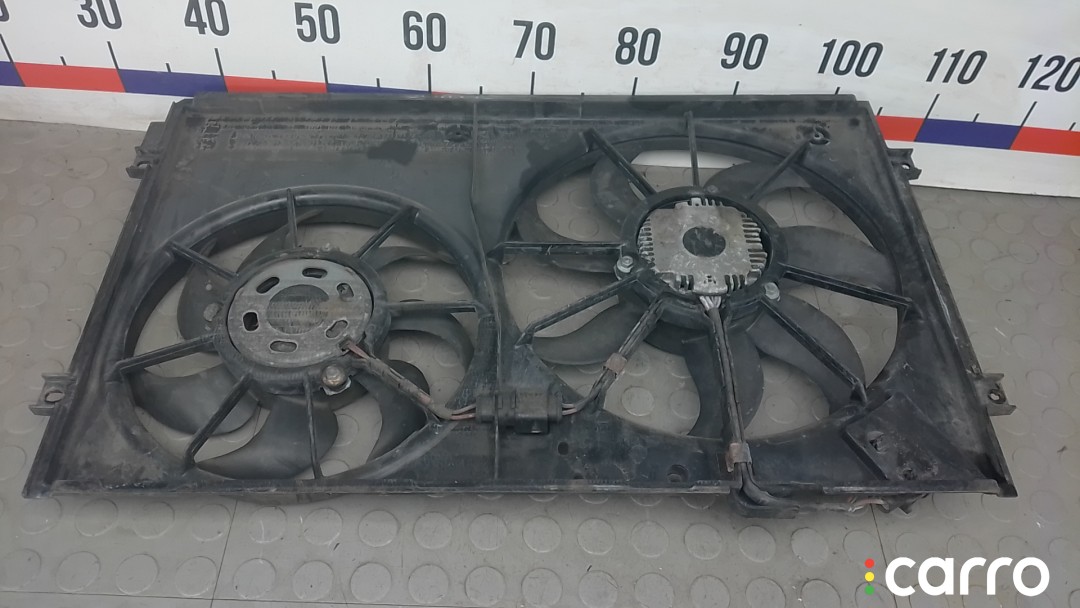 Вентилятор радиатора SKODA OCTAVIA A5 A5 2004-2009, ДИЗЕЛЬ, 1.9 л, 5МКПП, фото 3