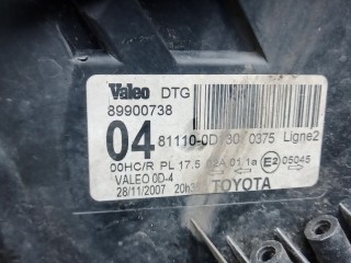 Фара правая, TOYOTA YARIS P9 P9 2005-2009