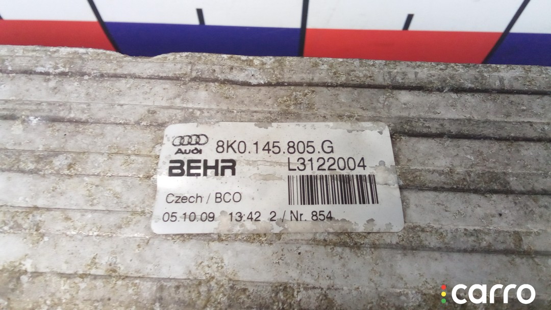 Радиатор интеркулера AUDI A4 B8 B8 2007-2012, БЕНЗИН, 1.8 л, 6МКПП, 8K0145805G, фото 5