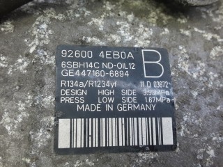 Компрессор кондиционера бензиновый, ориг. номер 926004EB0A, RENAULT KADJAR 1 1
