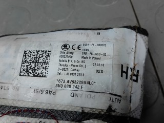 Подушка сидения пассажира, ориг. номер 3V0880242F, SKODA SUPERB 3 3 2015-2019