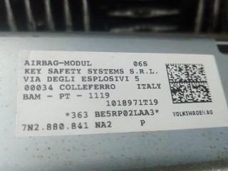 Подушка безопасности пассажира, ориг. номер 7N2880841NA2, 1018971T19, SEAT ALHAMBRA 7N 7N