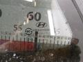 878102B050 Стекло кузовное боковое левое Hyundai Santa Fe 2008г. - фото №2
