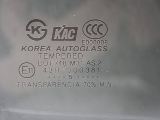 стекло двери задней правой, Hyundai Accent 2 (LC) 1999-2012
