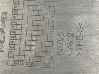 пластик салона, ориг. номер 59795, RAM 1500 5 поколение 2018-2024