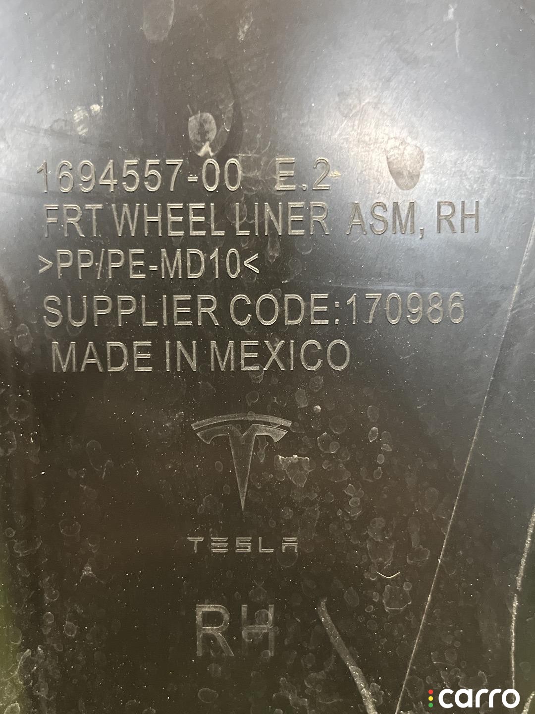 подкрылок передний правый Tesla Model 3 2 поколение 2024-2026, 1694557-00-E, фото 9