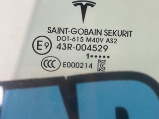 стекло двери задней левой, ориг. номер 43R004529, Tesla Model 3 1 поколение 2017-2021
