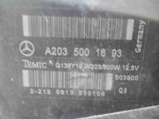Радиатор ДВС, ориг. номер A2035003903, Mercedes CLK (C209) рестайлинг - 2005-2010