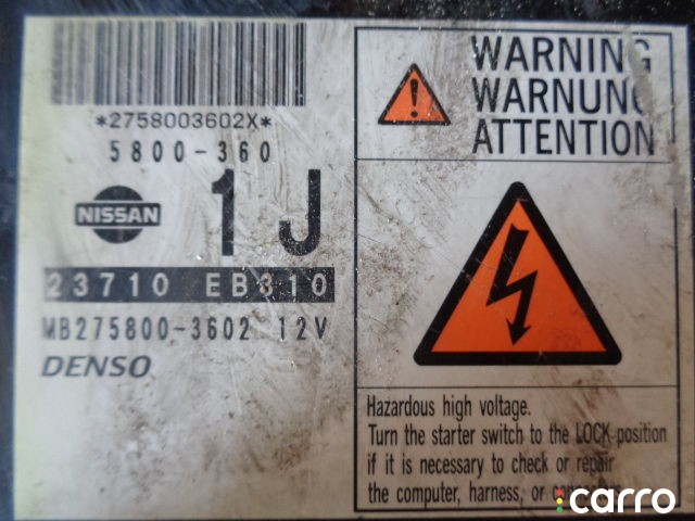 Блок управления ДВС Nissan Navara 2001-2007, 23710EB310, фото 3
