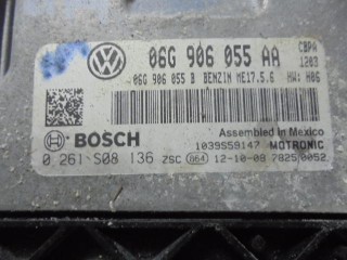 Блок управления ДВС, ориг. номер 06G906055AA, 0261S08136, Volkswagen Jetta 2010-2014