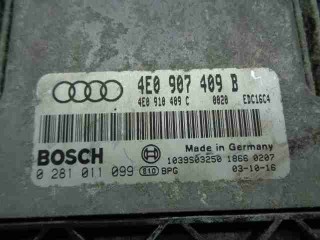 Блок управления ДВС, ориг. номер 4E0907409B, Audi A8 2002-2005
