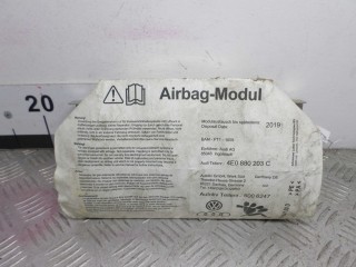 Подушка безопасности пассажира Audi A8 2002-2005, седан, левый руль, 4E0880203C