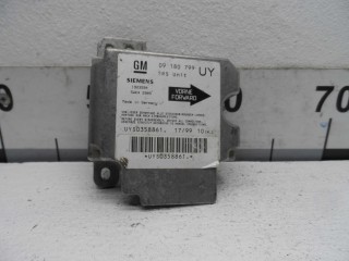 Блок управления подушек безопасности Opel Zafira 1999-2003, 09180799