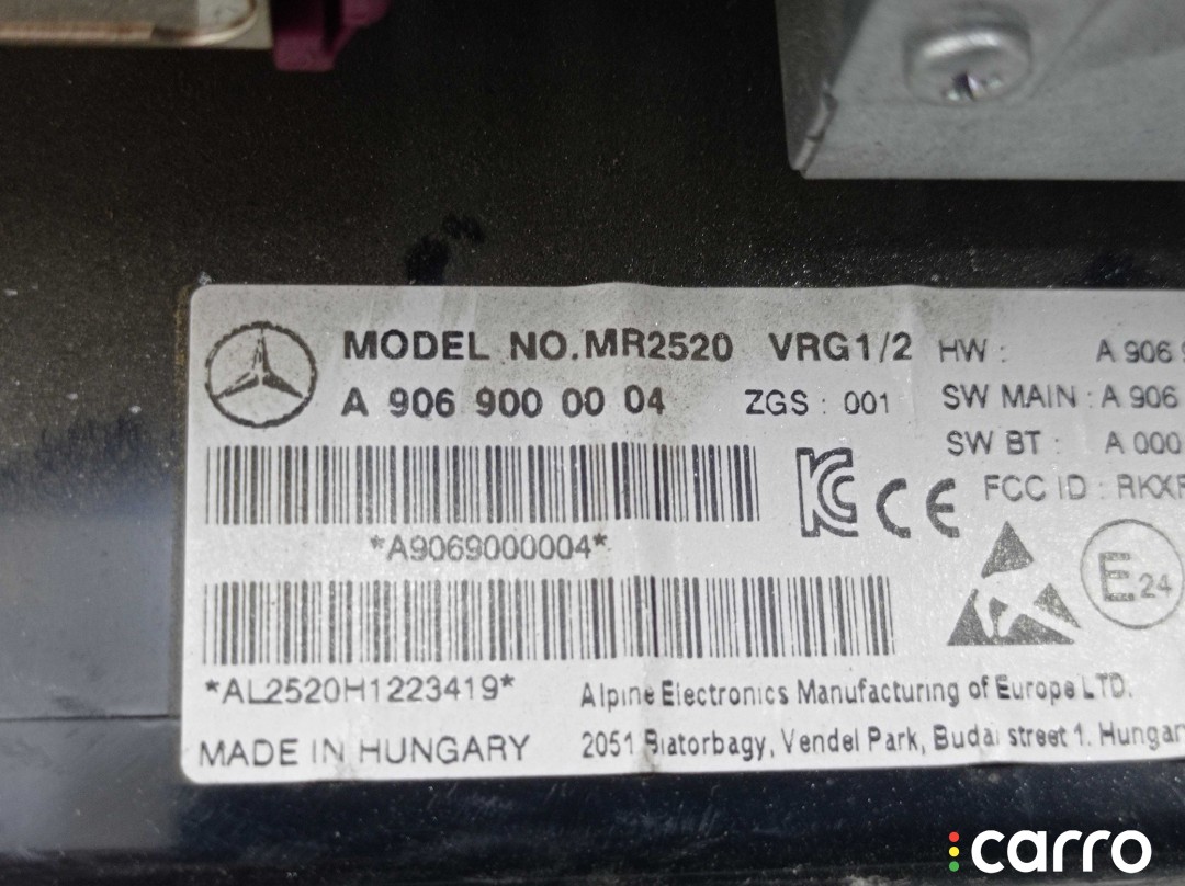 Магнитола Mercedes Sprinter II (w906) -, 9069000004, фото 4