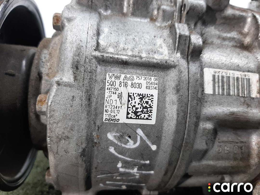 Компрессор кондиционера Audi A4 2000-2006, 1.8 л, АКПП, 5Q0816803D, фото 3